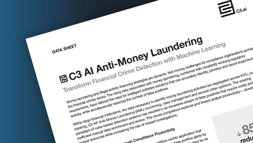 C3.ai Anti-Money Laundering